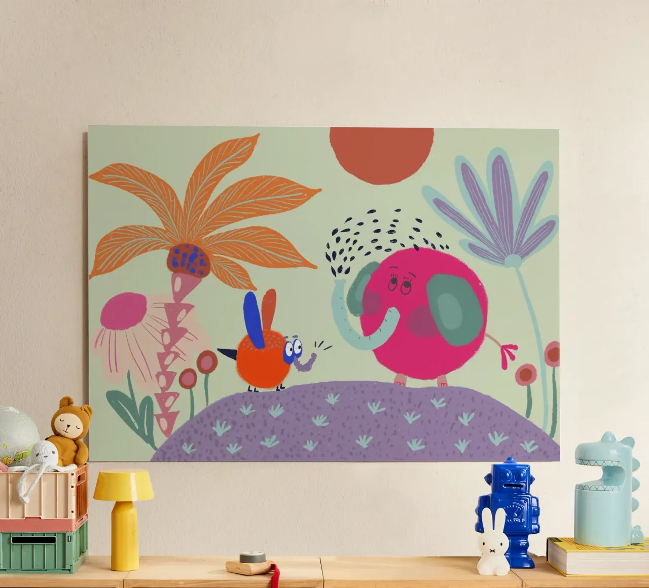 Tiny & Huge - Piccoli grandi amici alluminio dibond da hej malu