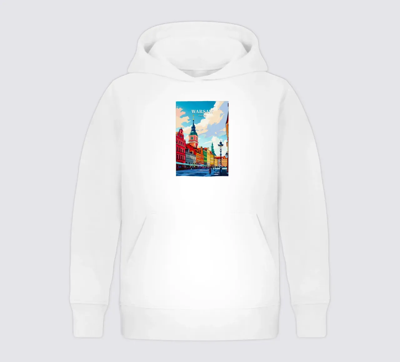 Warsaw Poland sudadera con capucha para niño de Travelstudio