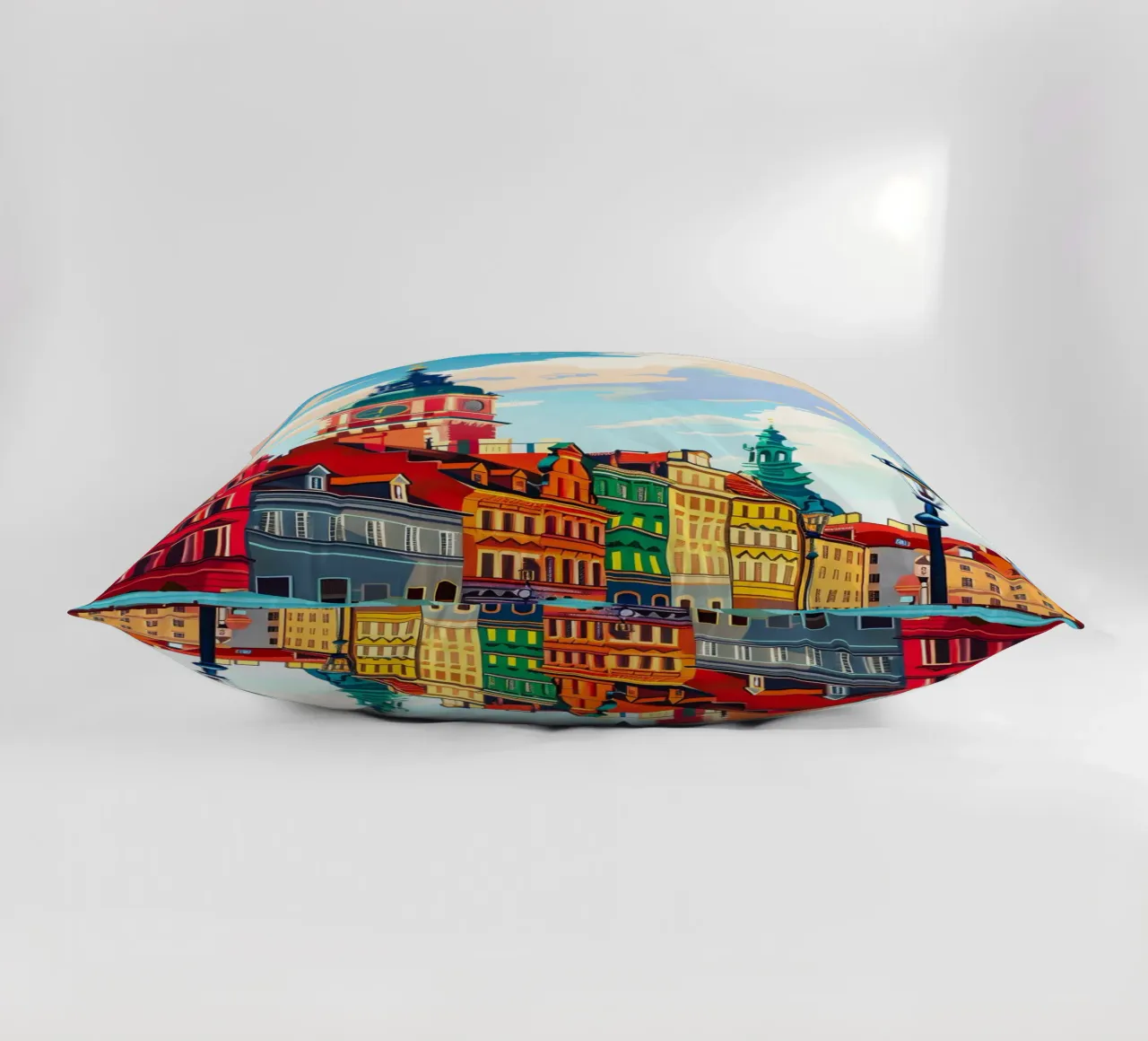 Warsaw Poland cuscino da Travelstudio