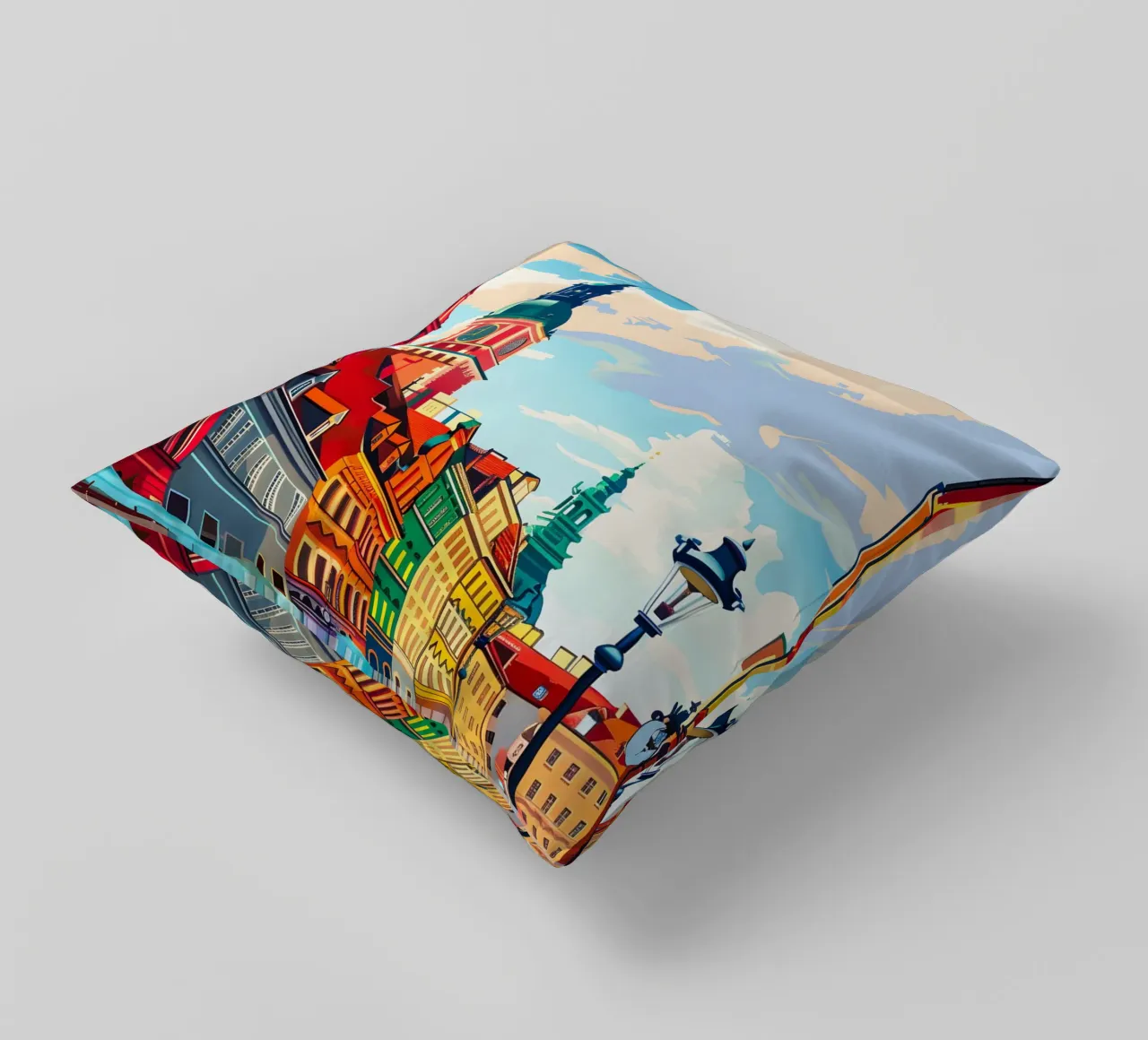 Warsaw Poland cuscino da Travelstudio