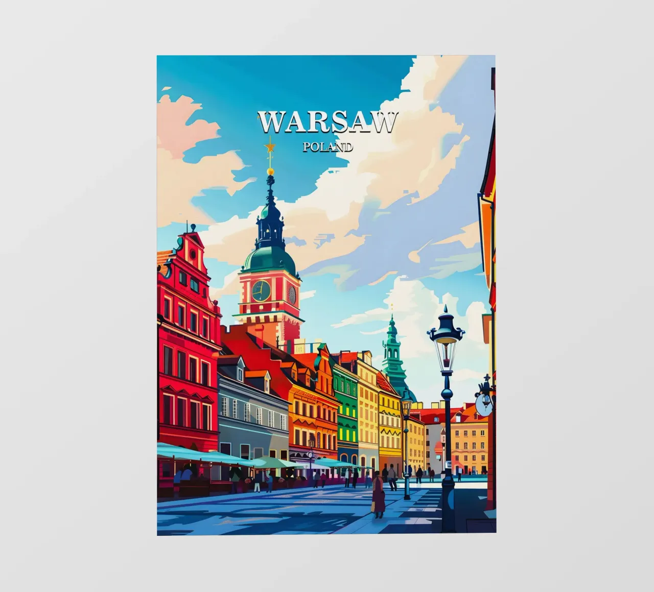 Warsaw Poland telo in pvc da Travelstudio