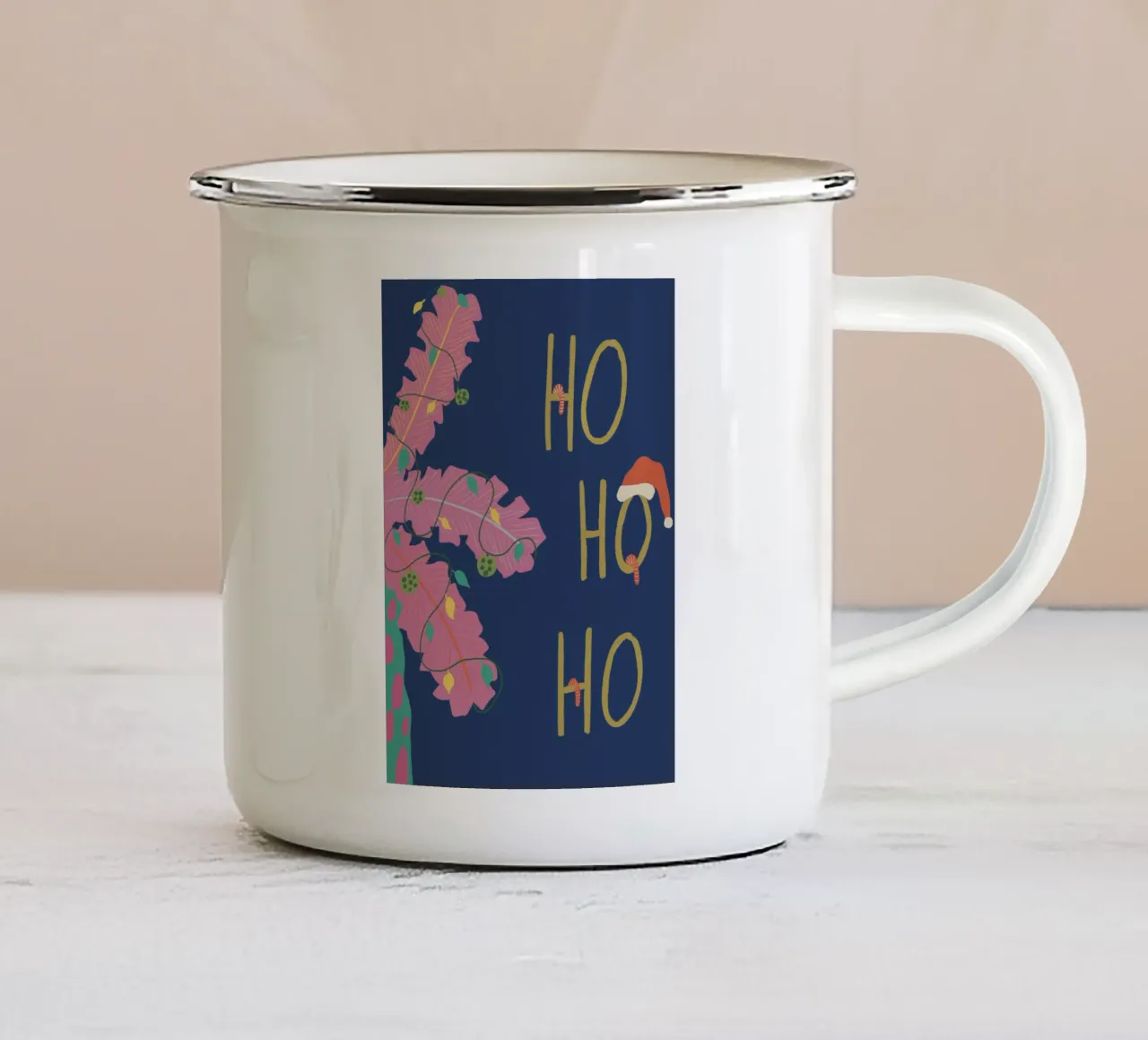 Palma di Natale tazza in smalto da hej malu