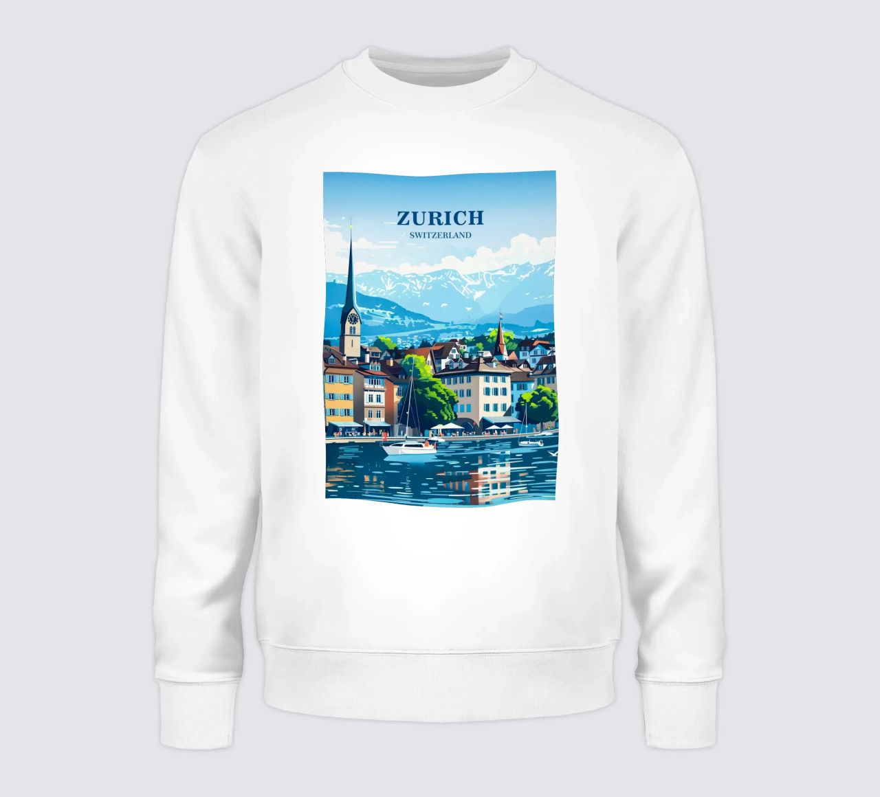 Zurich Switzerland Sweatshirt von Travelstudio