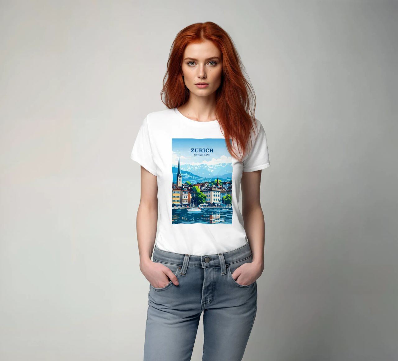 Zurich Switzerland T-Shirt von Travelstudio