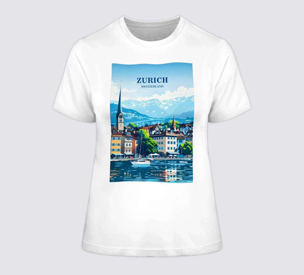 Zurich Switzerland Frauen T-Shirt von Travelstudio