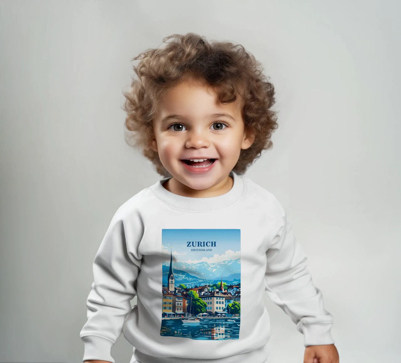 Zurich Switzerland Baby Sweatshirt von Travelstudio