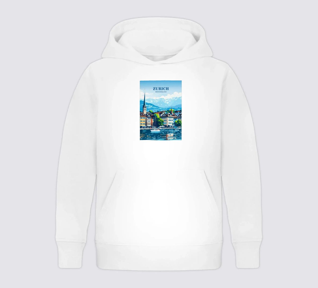 Zurich Switzerland Kinder Hoodie von Travelstudio