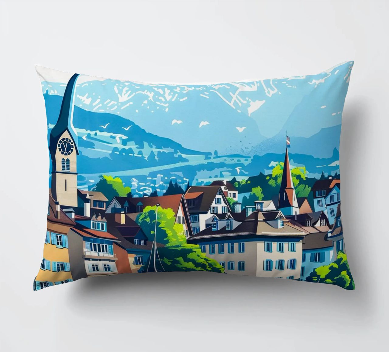 Zurich Switzerland Kissen von Travelstudio