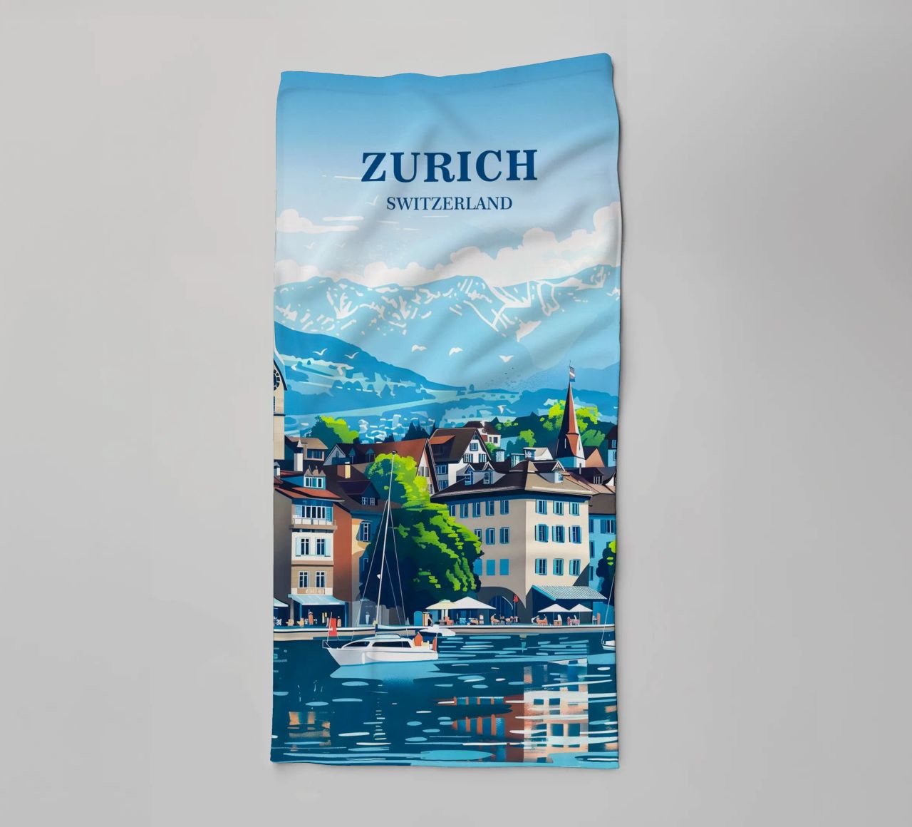 Zurich Switzerland Handtuch von Travelstudio