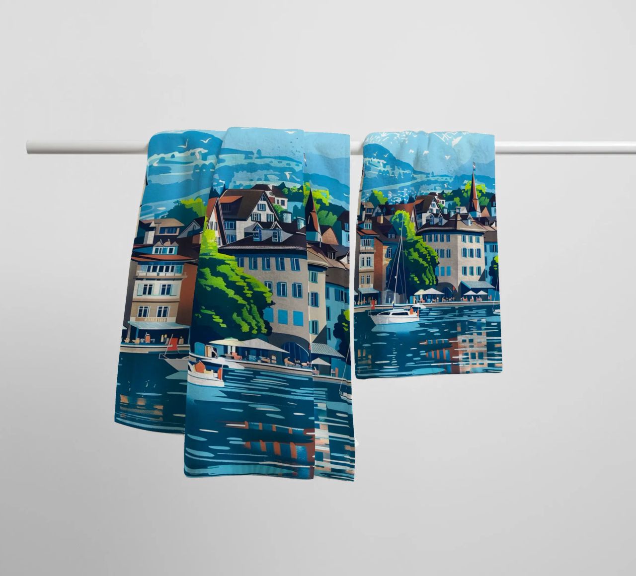 Zurich Switzerland Handtuch von Travelstudio