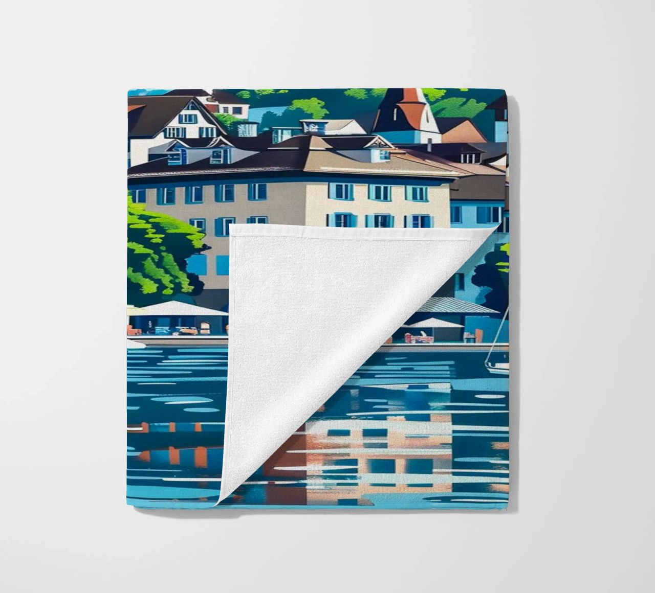 Zurich Switzerland Strandtuch von Travelstudio