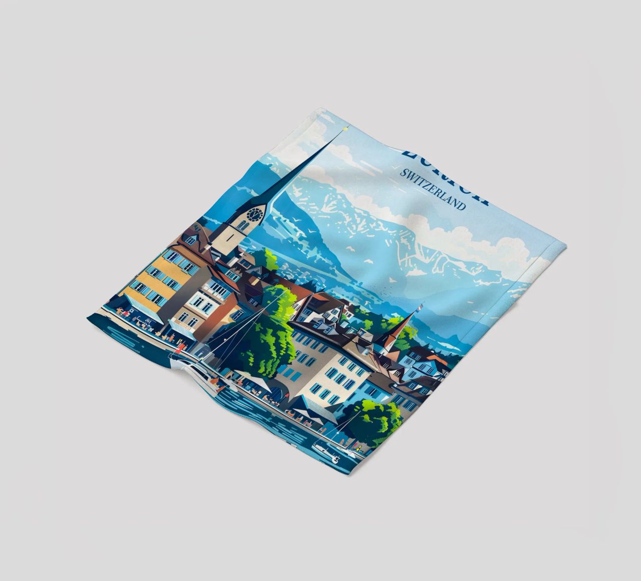 Zurich Switzerland Fleecedecke von Travelstudio