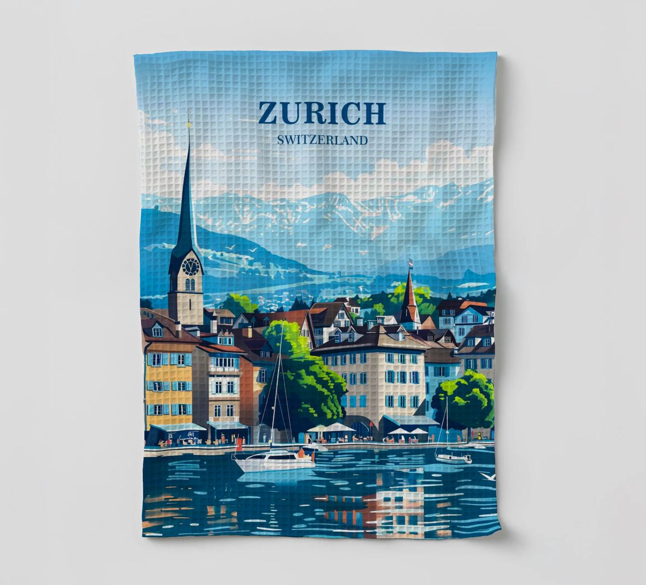 Zurich Switzerland Geschirrtuch von Travelstudio