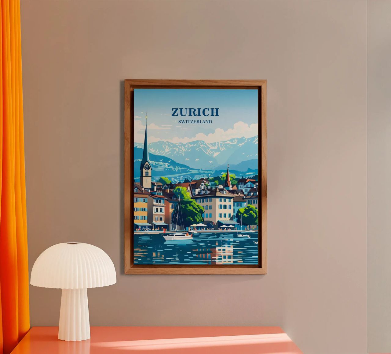 Zurich Switzerland Alu-Dibond von Travelstudio