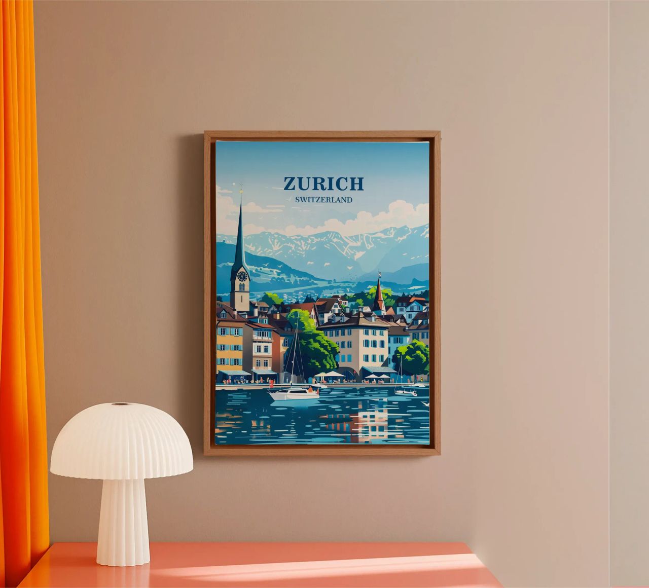 Zurich Switzerland Leinwand von Travelstudio