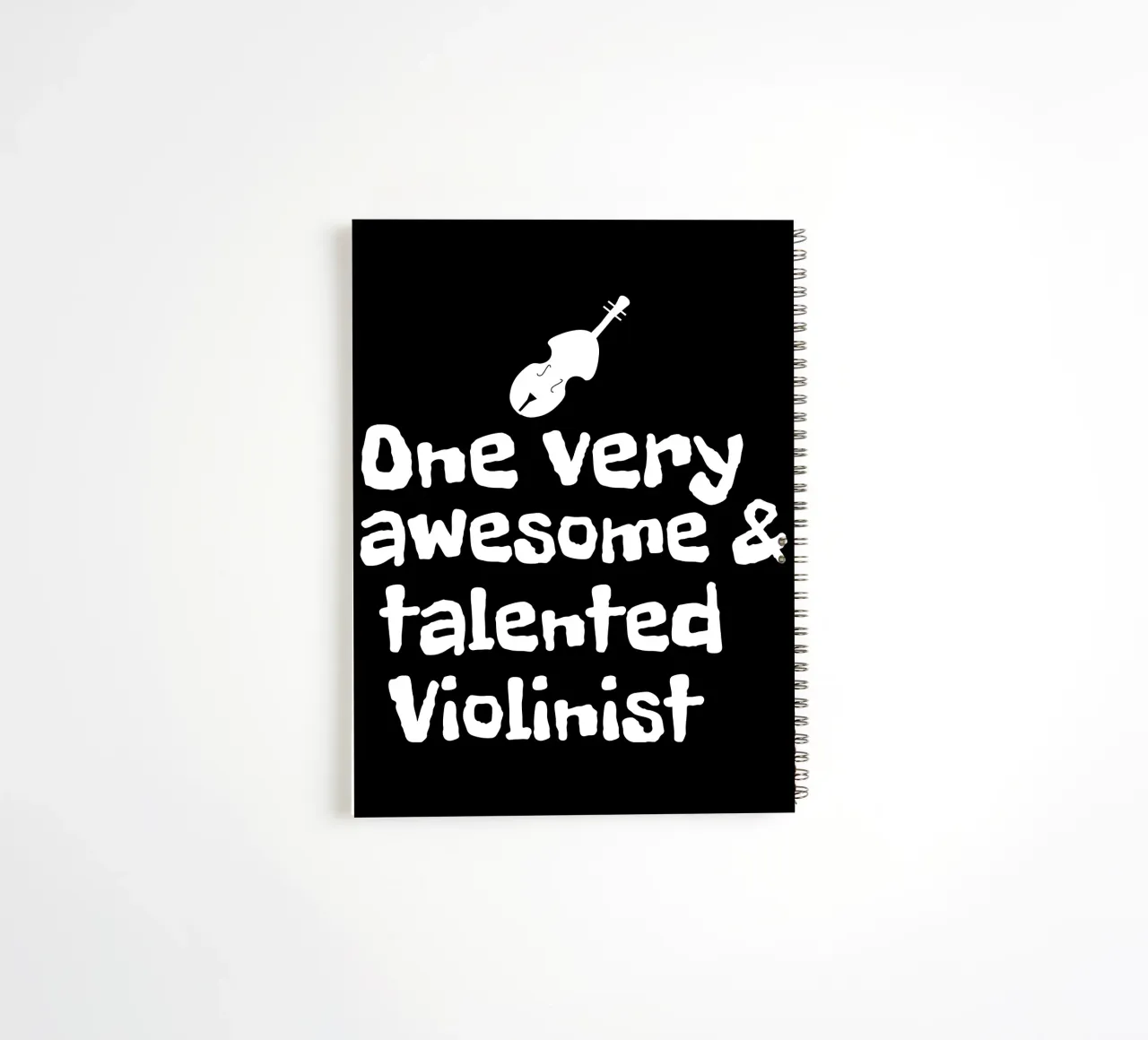 One very awesome and talented violinist spiral notebook by happieeagle