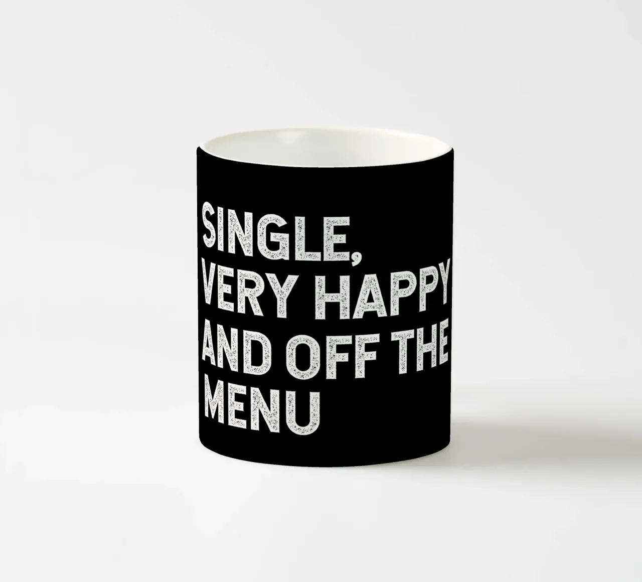 Single very happy and off the menu tazza in ceramica da happieeagle