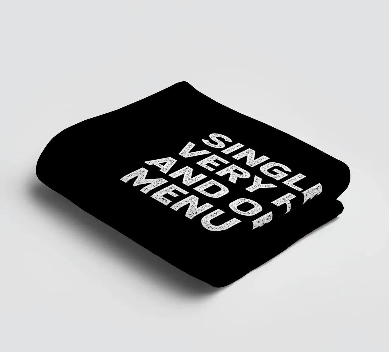 Single very happy and off the menu asciugamano da bagno da happieeagle