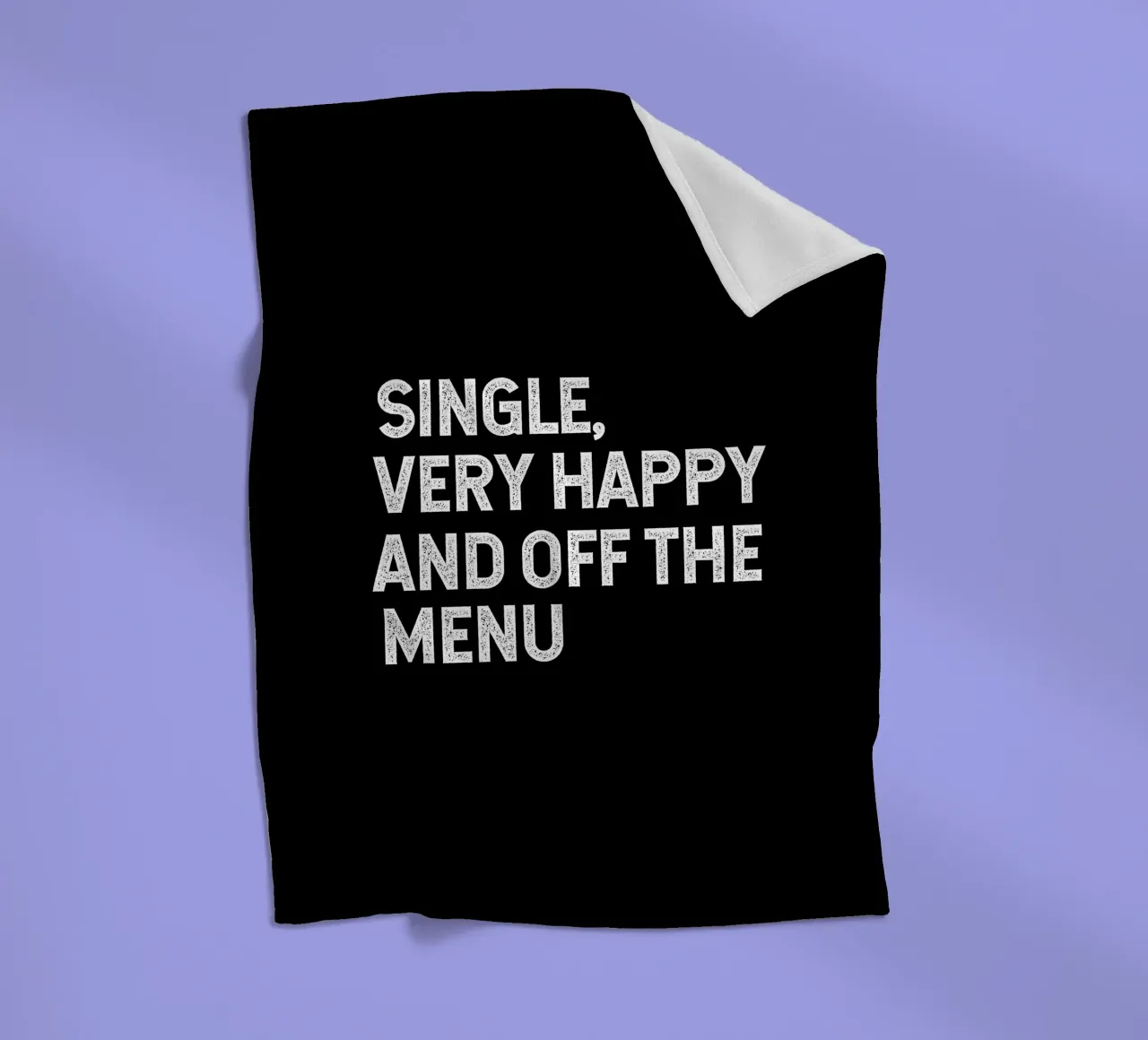 Single very happy and off the menu coperta in pile da happieeagle