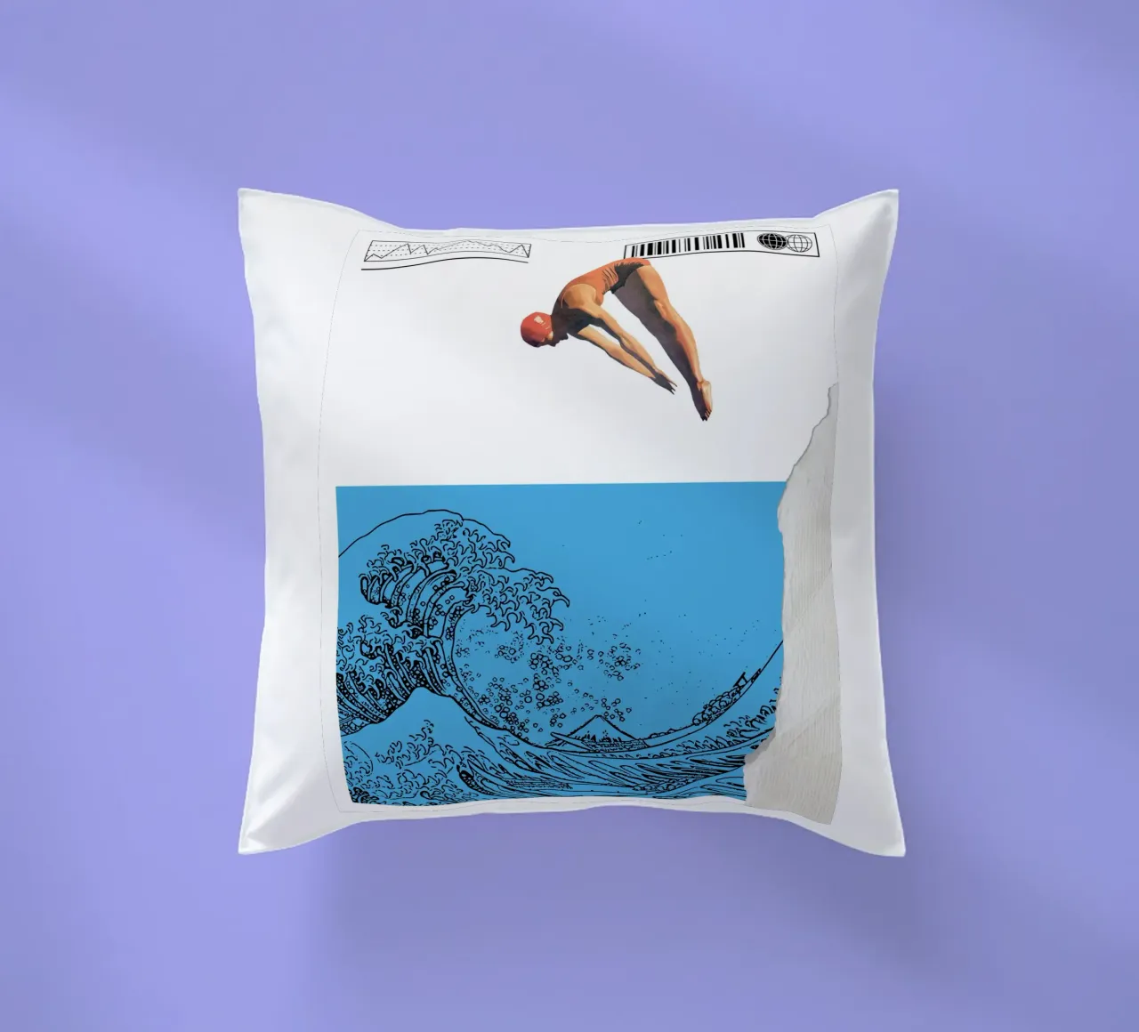 WAVE OF MOMENTUM cuscino da Einfach Uebel