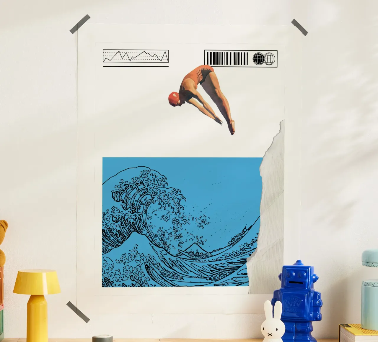 WAVE OF MOMENTUM carta hahnemühle da Einfach Uebel