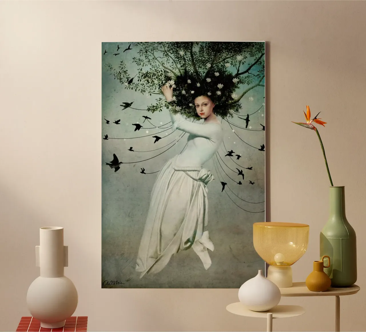 Fly With Me tela con Cornice a cassetta da Catrin Welz-Stein