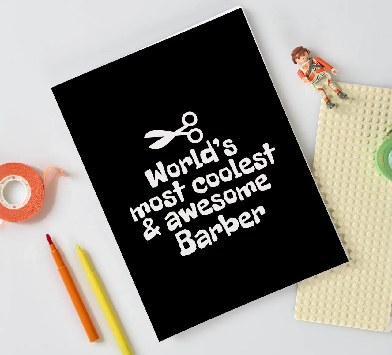 World's most coolest and awesome barber carnet de notes de happieeagle