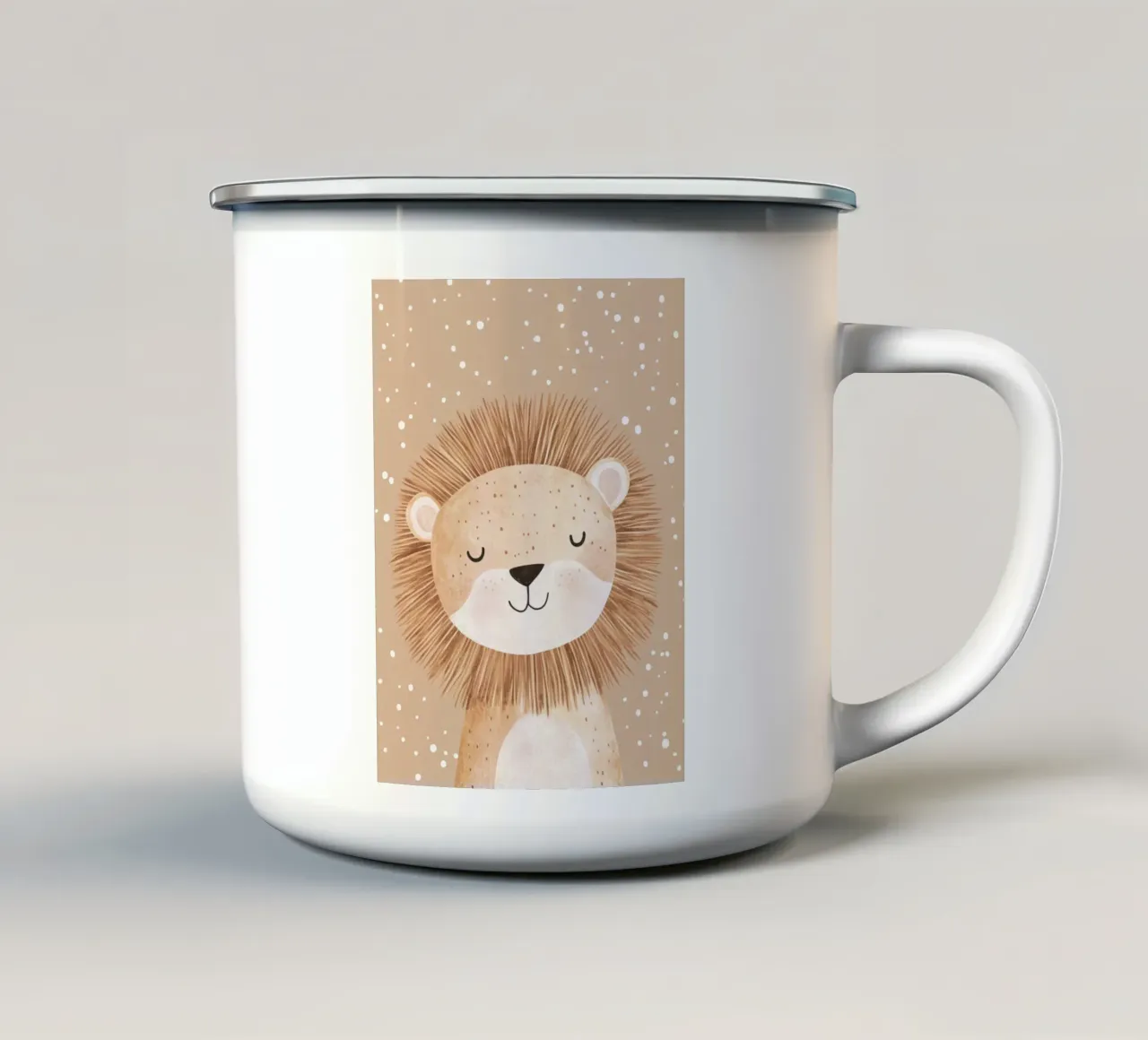 Little Lion tazza in smalto da treechild