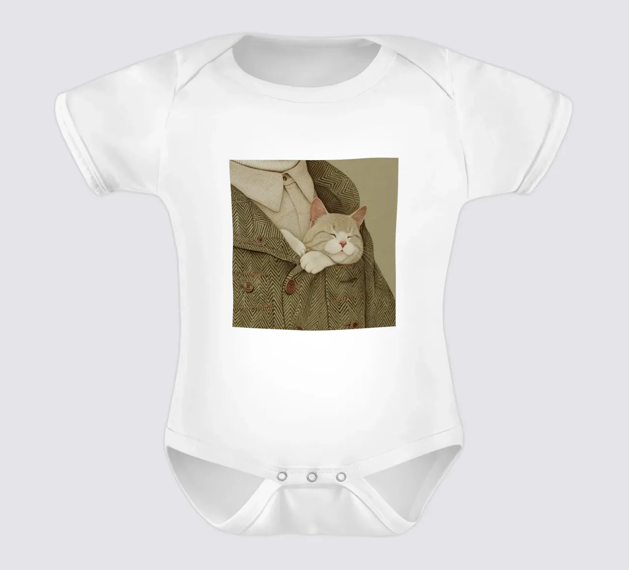 Perfettamente accogliente body neonato maniche corte da Rustic Grace Studio 02