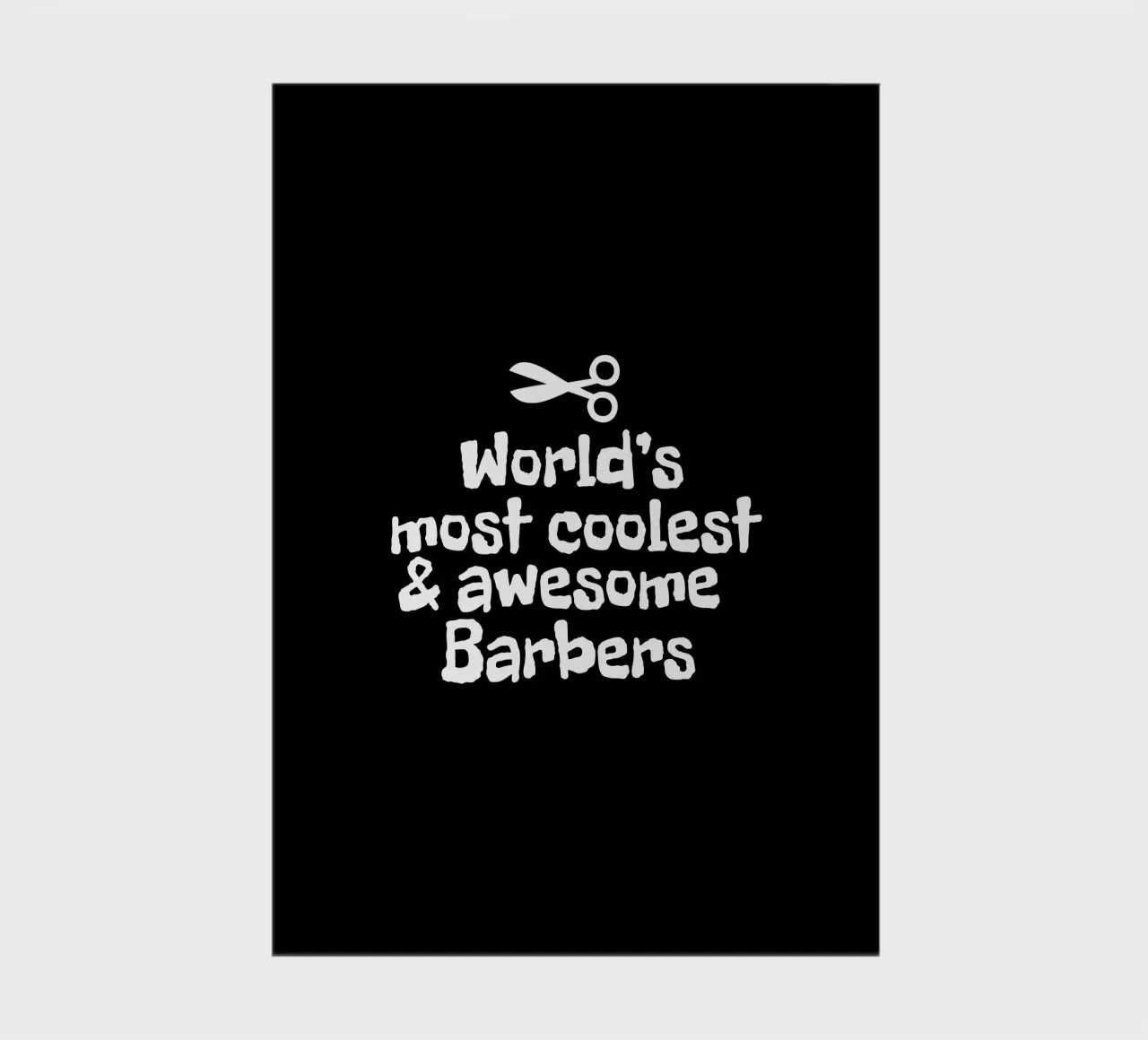World's most coolest and awesome barbers notebook by happieeagle