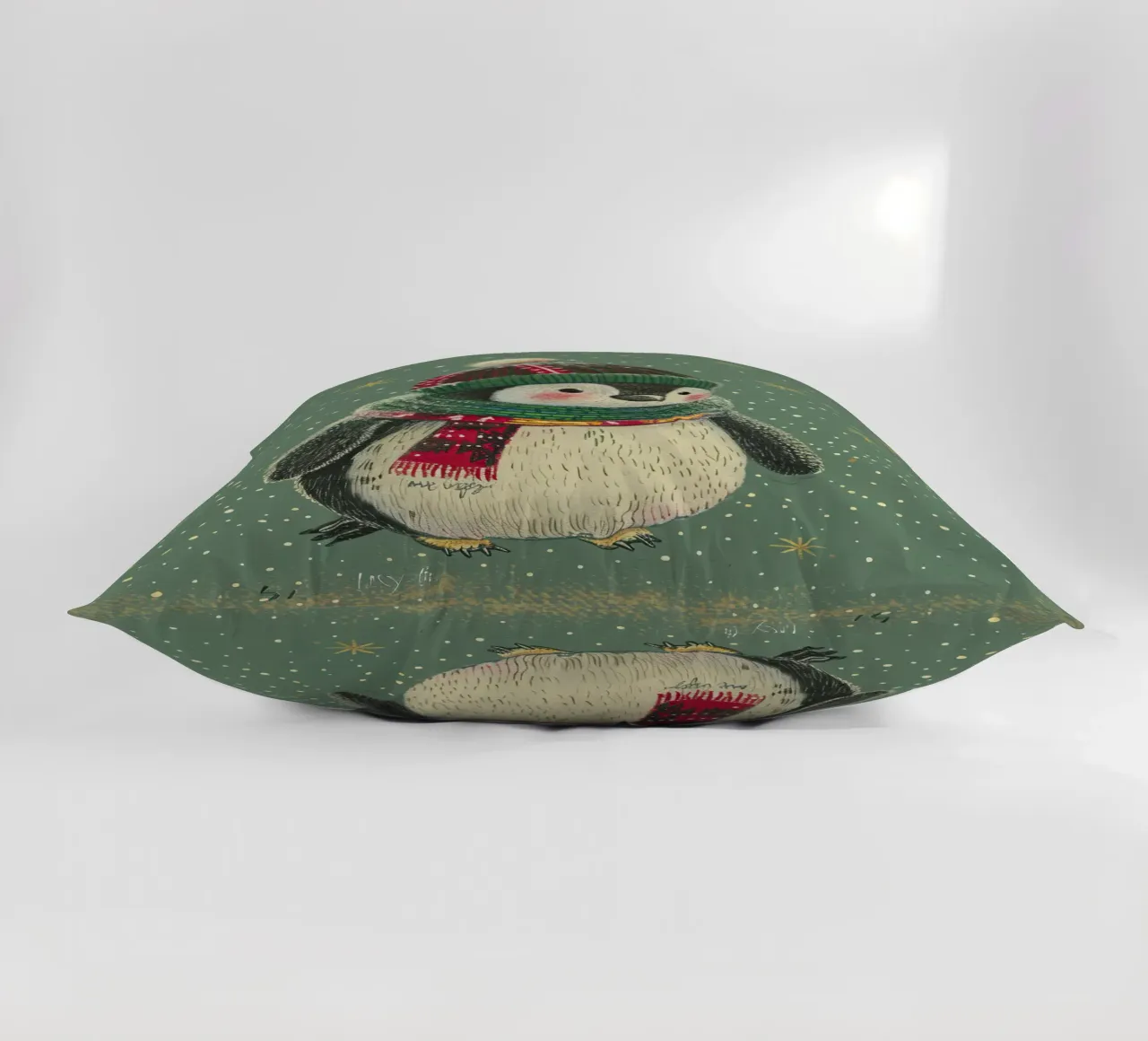 Cozy in the Snow decorative cushion by Rustic Grace Studio 02