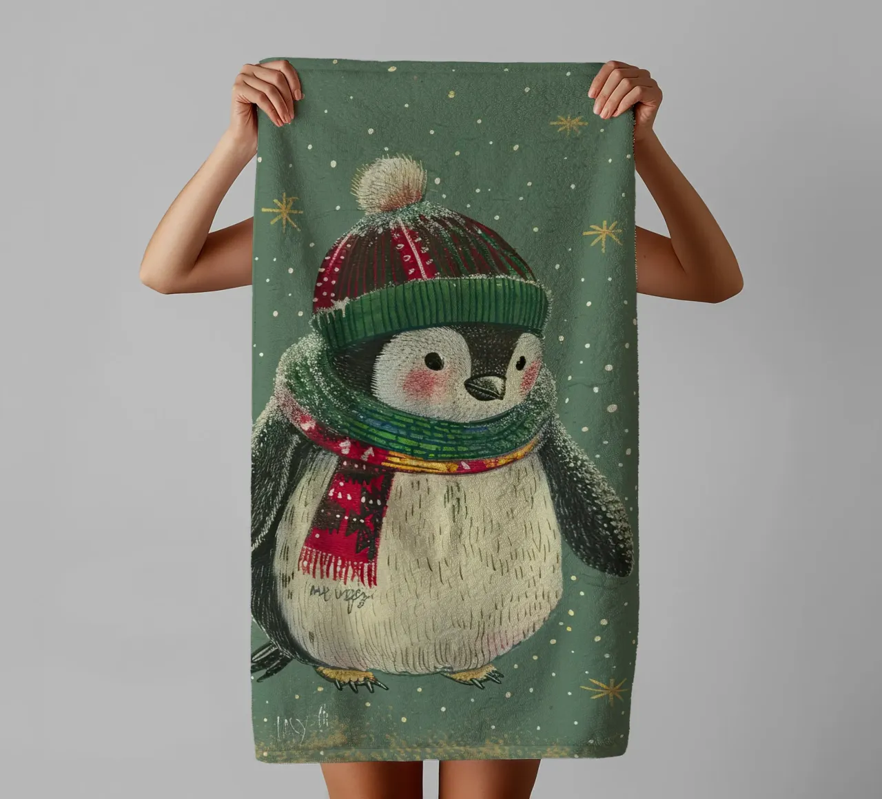 Douceur dans la neige serviette de bain de Rustic Grace Studio 02