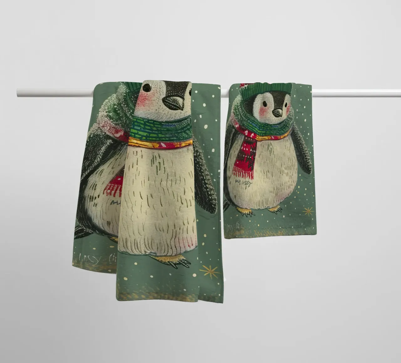 Douceur dans la neige serviette de bain de Rustic Grace Studio 02