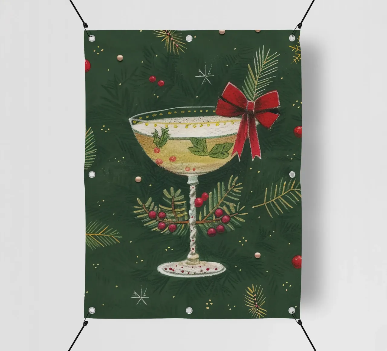 Allegria per le feste telo in pvc da Rustic Grace Studio 02