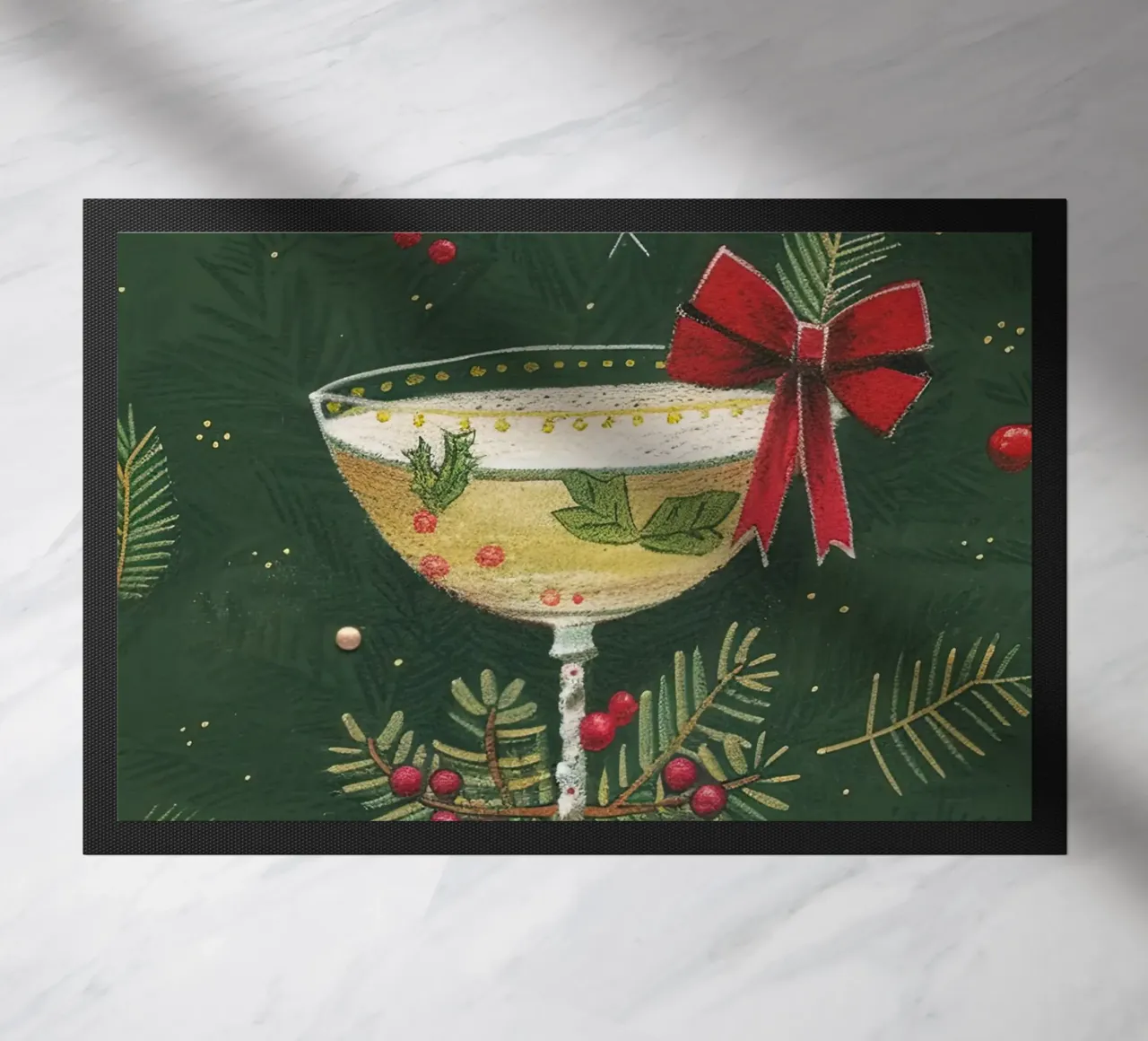 Allegria per le feste zerbino da Rustic Grace Studio 02