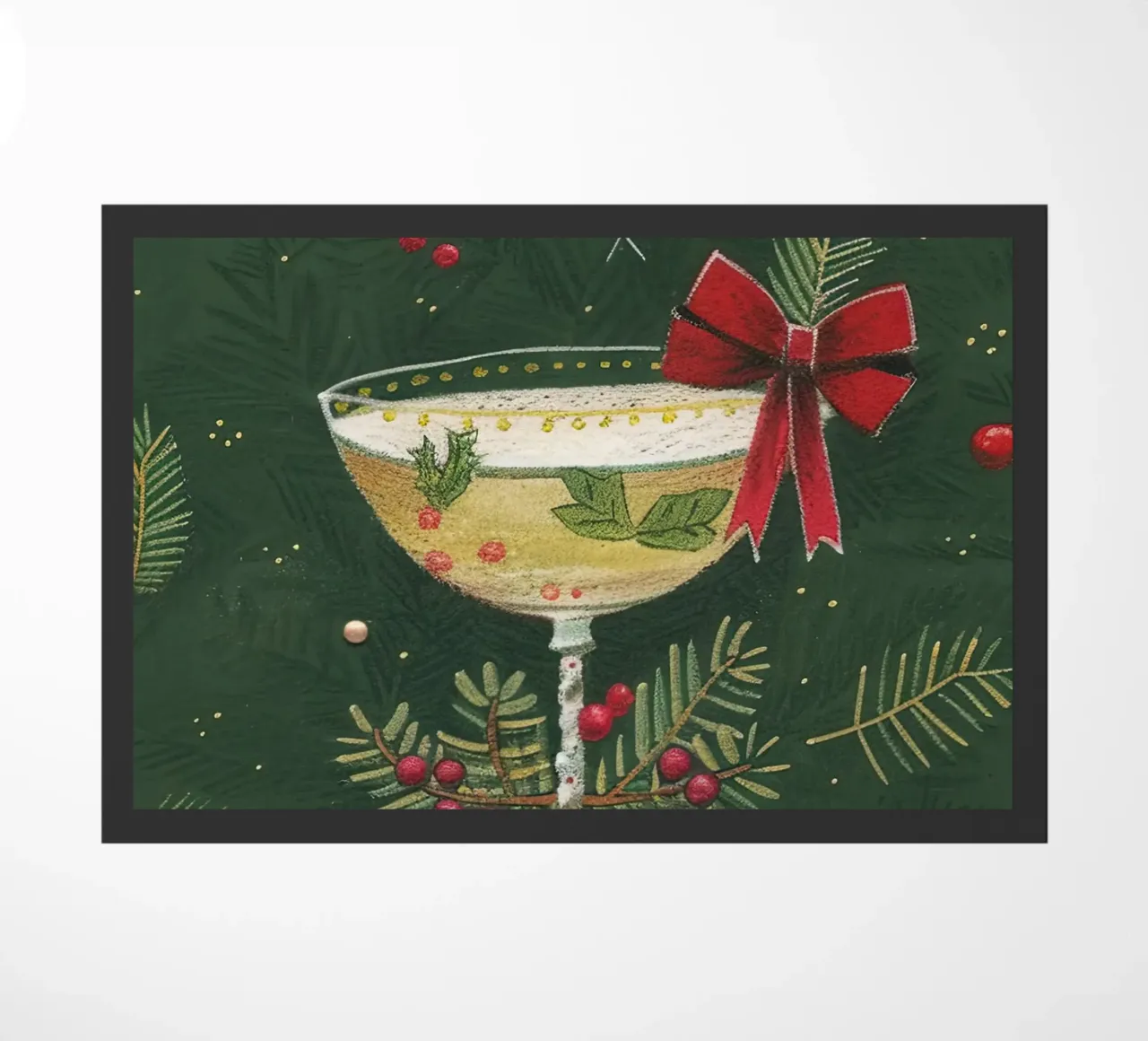 Allegria per le feste zerbino da Rustic Grace Studio 02
