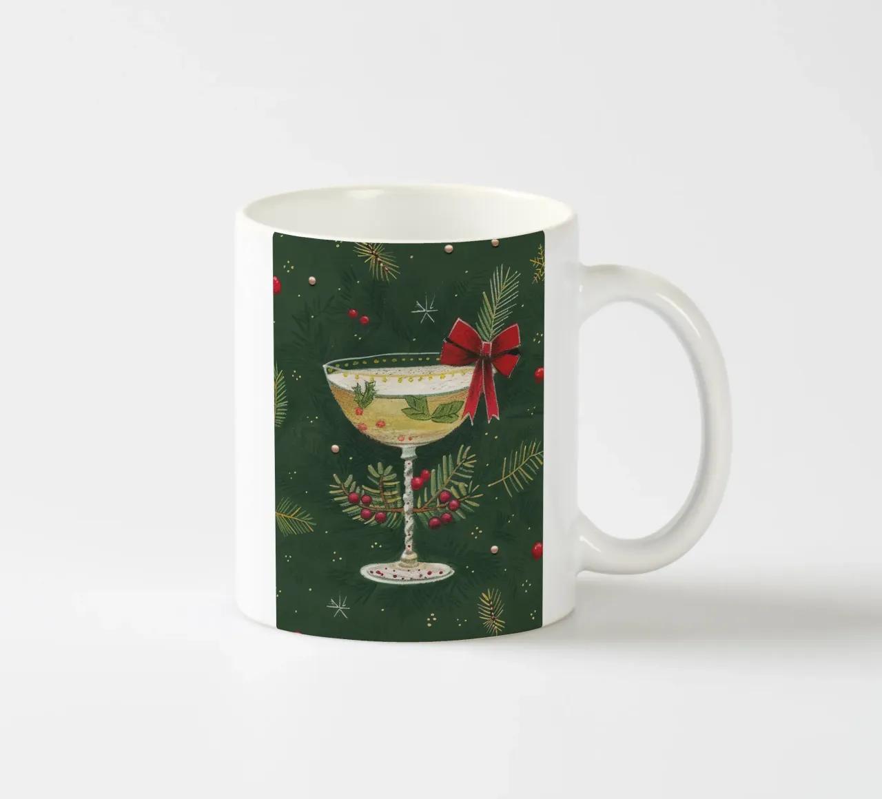 Allegria per le feste tazza in ceramica da Rustic Grace Studio 02