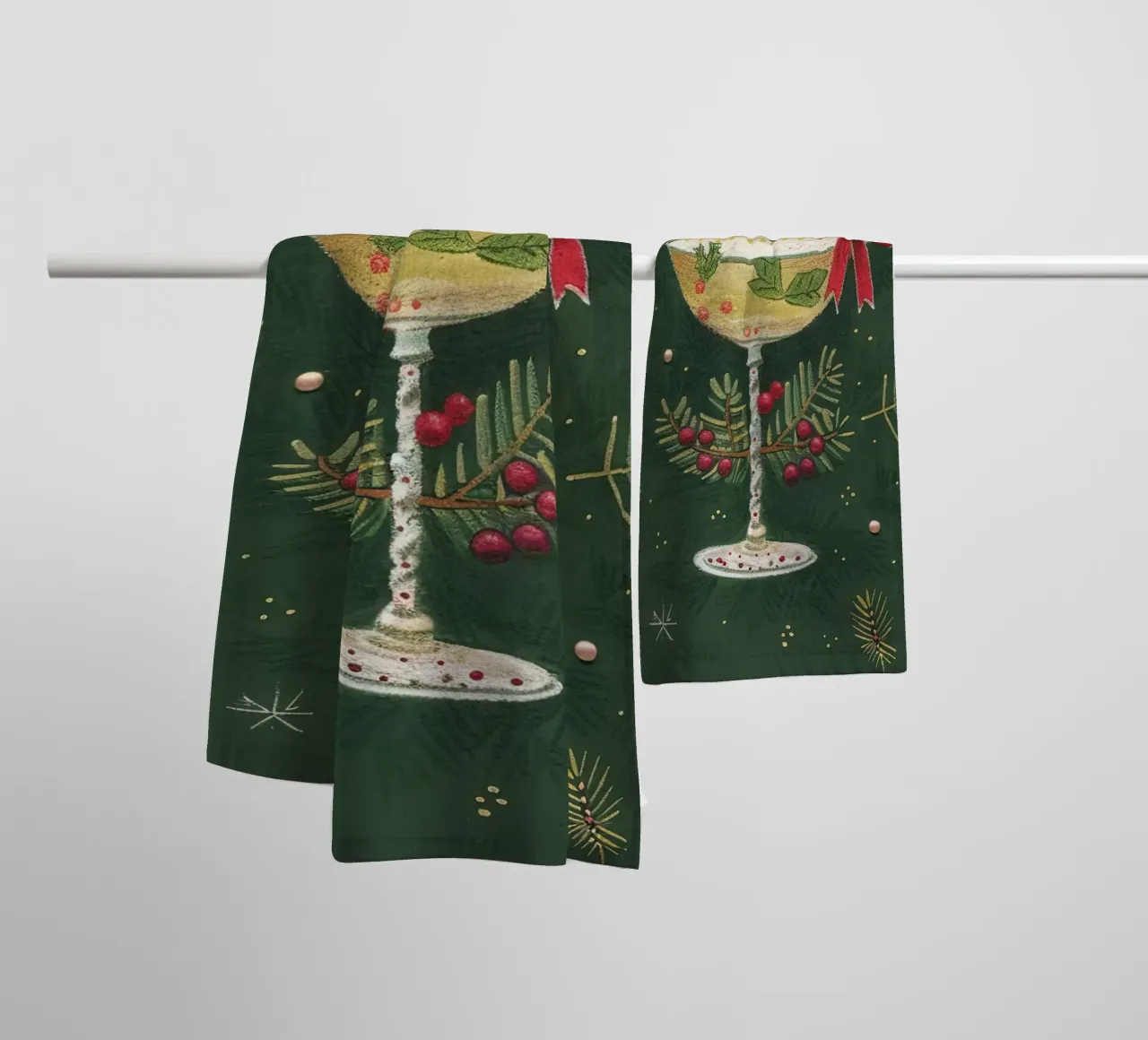 Allegria per le feste asciugamano da bagno da Rustic Grace Studio 02