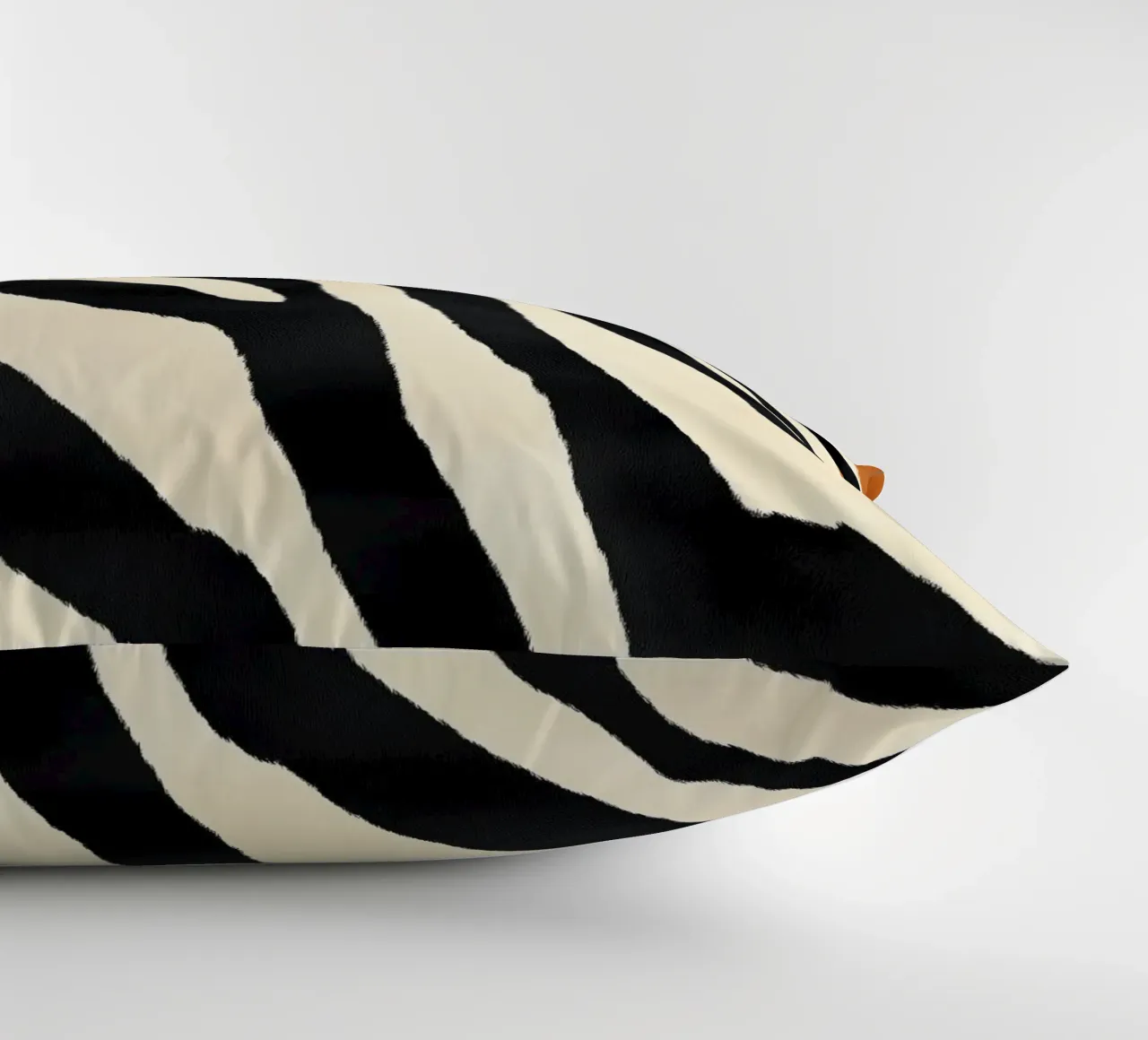 Decorative abstract zebra stripe pattern decorative cushion by Autofocus