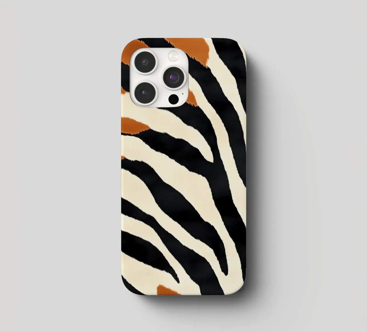 Decorative abstract zebra stripe pattern iphone case by Autofocus