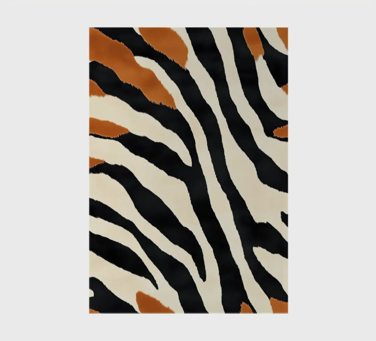 Decorative abstract zebra stripe pattern notebook by Autofocus