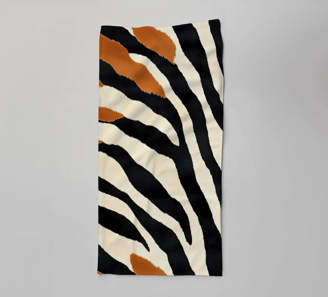 Decorative abstract zebra stripe pattern towel by Autofocus