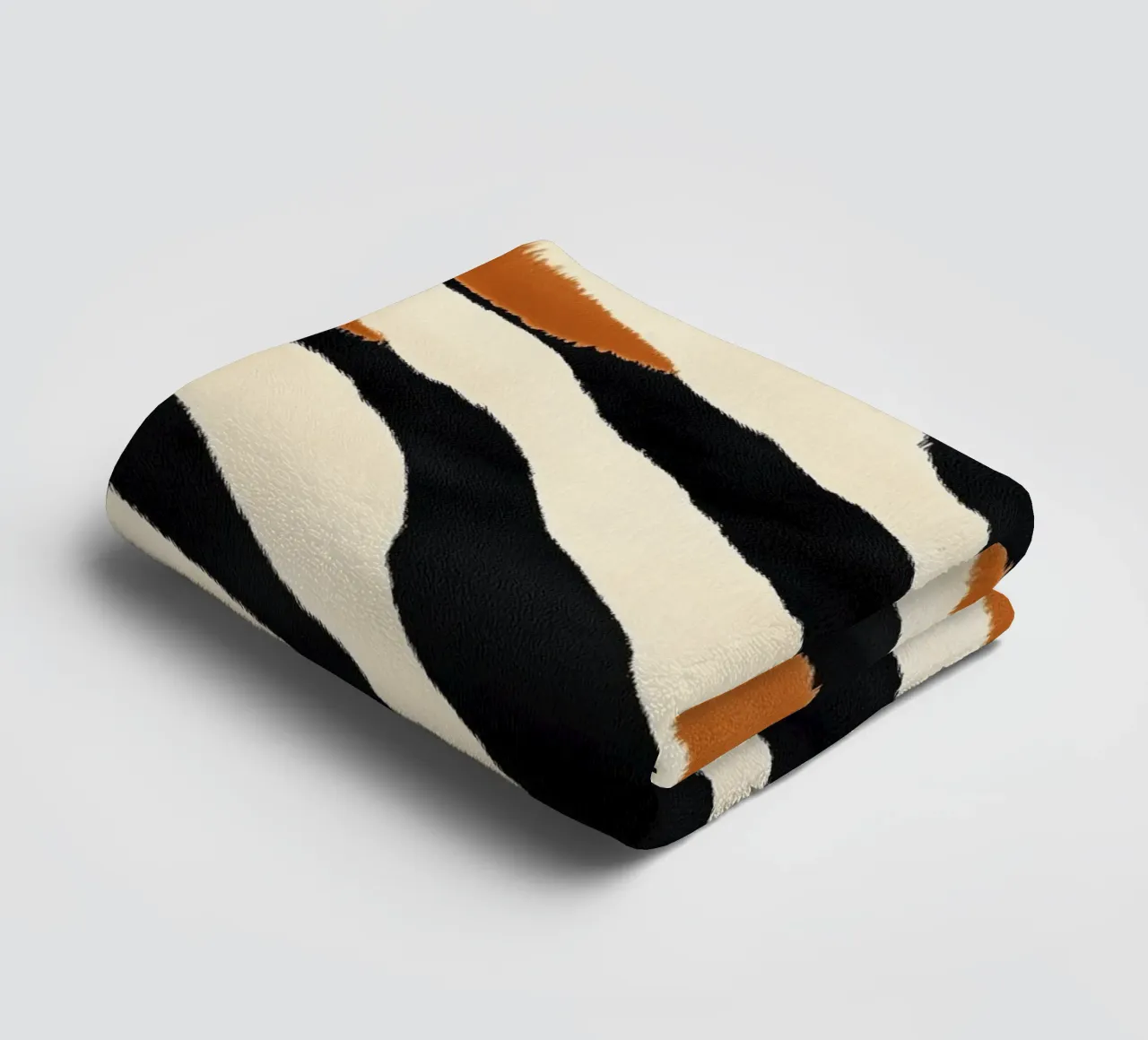 Decorative abstract zebra stripe pattern towel by Autofocus