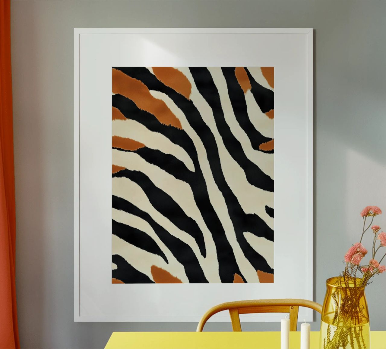Dekoratives Abstraktes Zebra Streifen Muster Hahnemühle von Autofocus