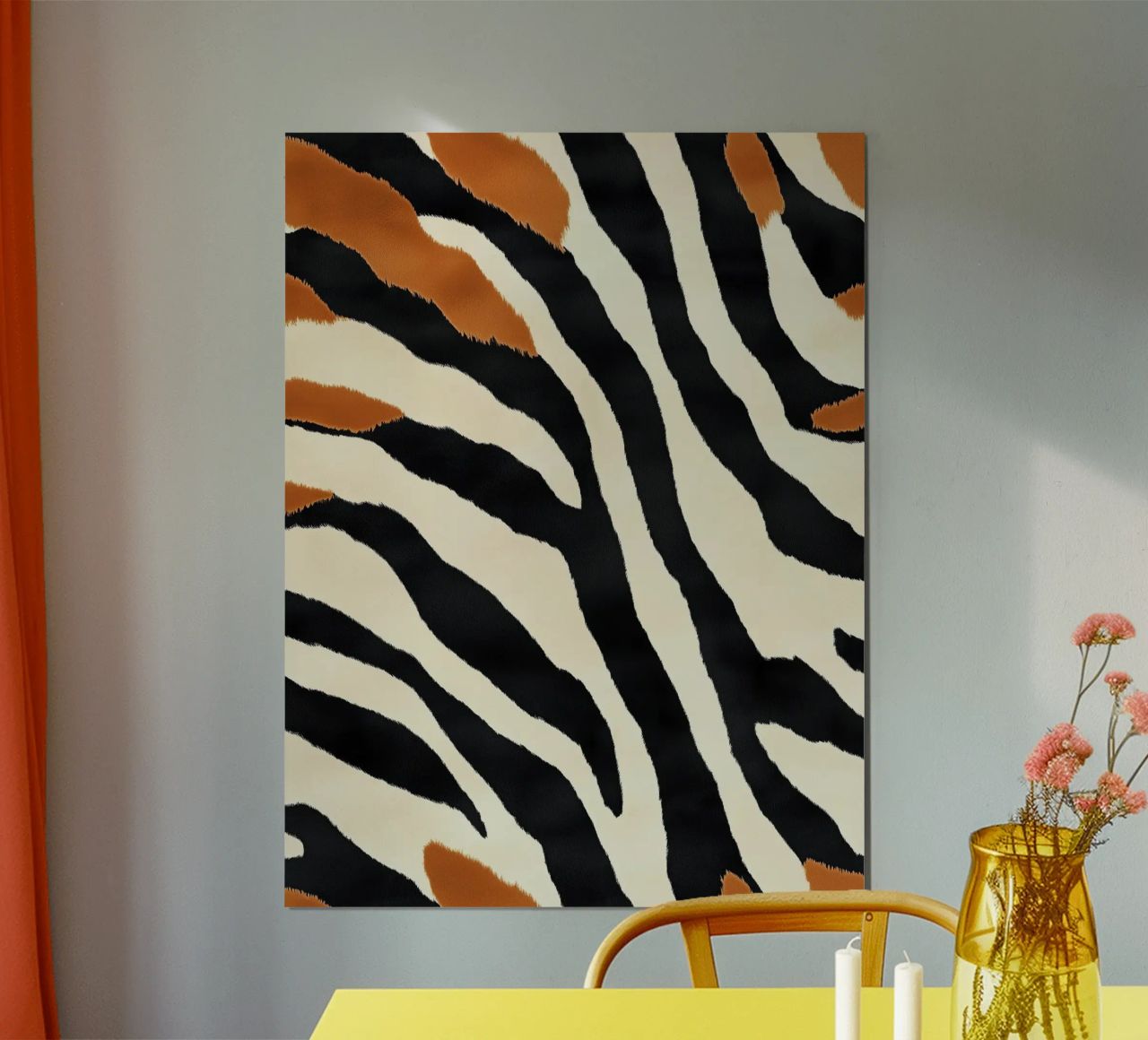 Dekoratives Abstraktes Zebra Streifen Muster Hahnemühle von Autofocus