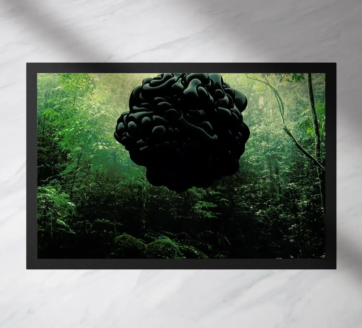 Blacks Fußmatte von Eugene Soloviev