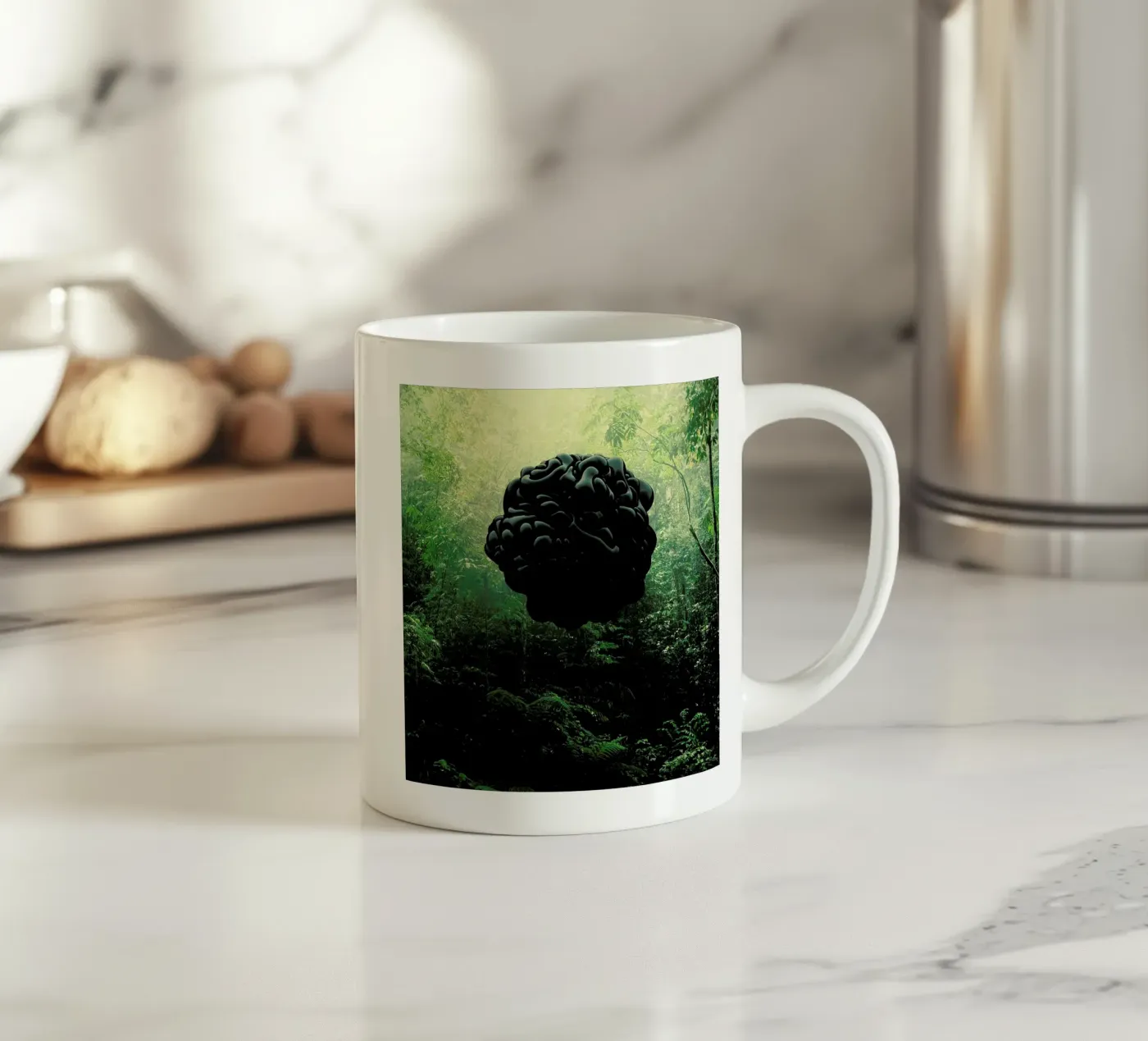 Blacks ceramic mug by Eugene Soloviev
