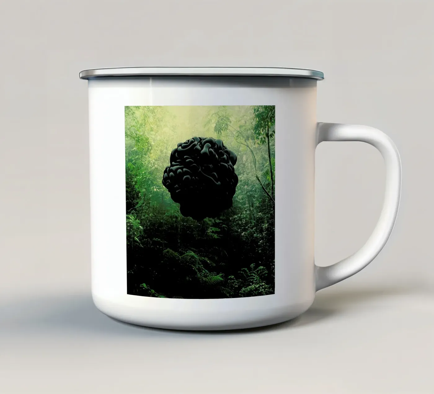 Blacks emaille mok van Eugene Soloviev