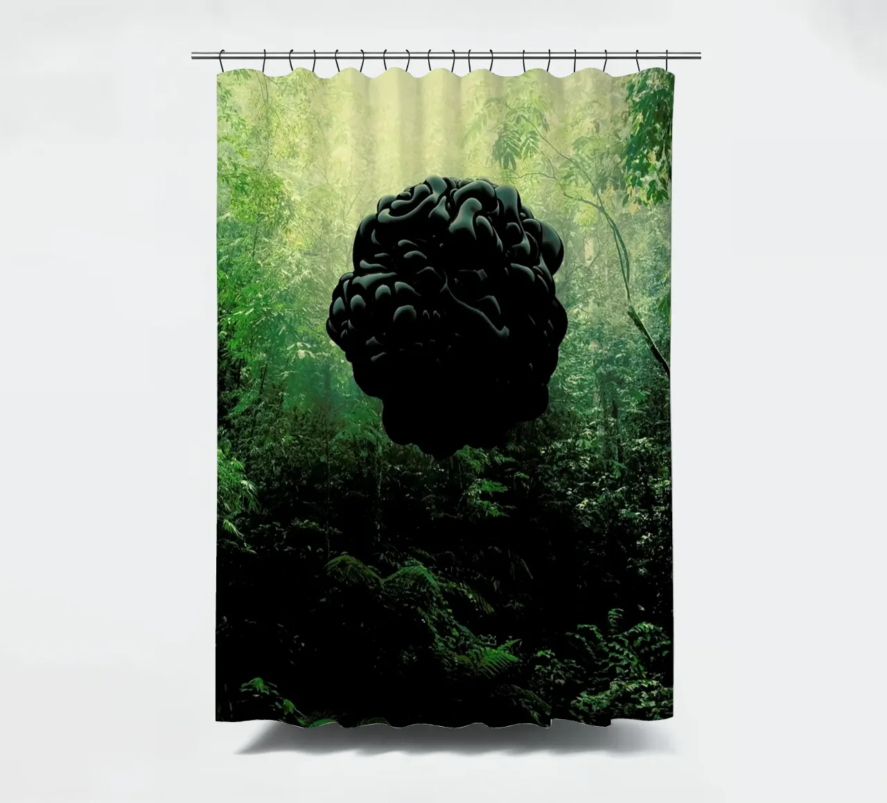 Blacks Duschvorhang von Eugene Soloviev