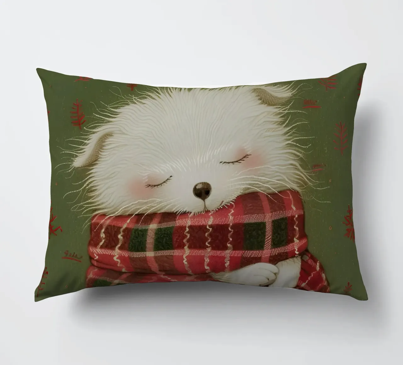 Cozy Pup Dreams decorative cushion by Rustic Grace Studio 02